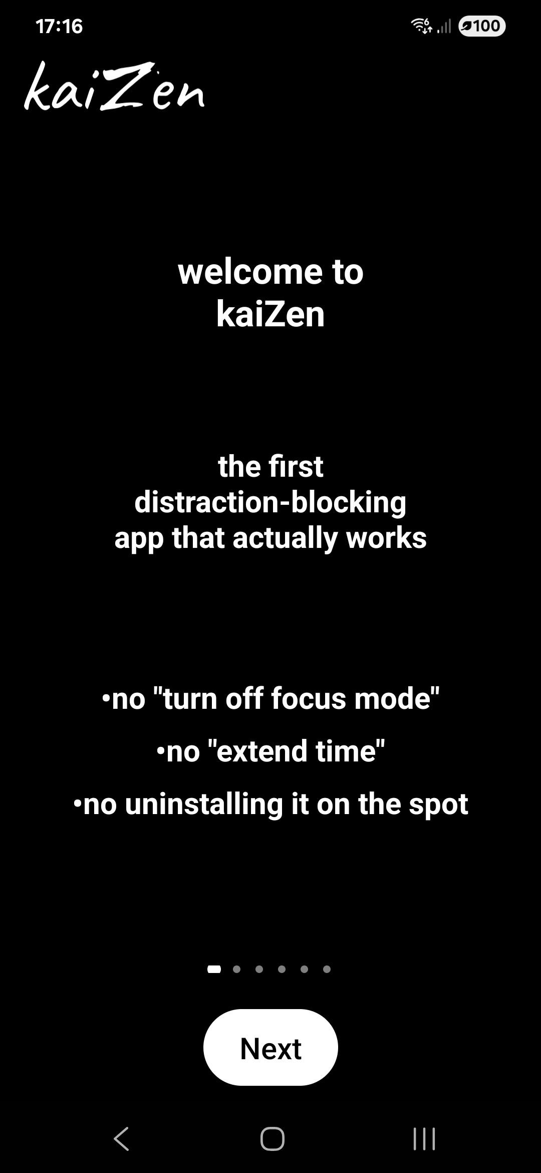 Setup Education Screen